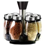 Seasoning Bottle Set 7 Piece Rotatable Multi purpose Spice Container Spice Jar