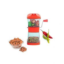 National Kitchenware Onion Cutter Pro, Ideal for Onion,Chilly,Nut, Almond,Ground Nut, Garlic Cashew Multicolor