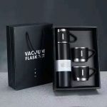 Vacuum Flask Set Stainless Steel Drinking Water Thermos Bottle with Cup 500ML