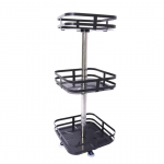 360&deg; Rotating Condiments Storage Rack Metal Storage Rack 3 Layer Condiments Turntable Spice Container