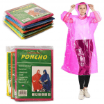 Adult Poncho Raincoat with Hoods Multicolor