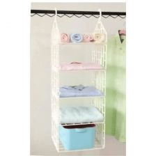 4 Layer Folding Clothes Storage Rack Organizer