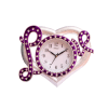 Love Design Plastic Wall Hanging Clock Multicolor