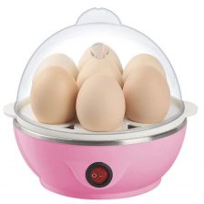 Plastic Automatic Off Mini Electric 7 Egg Poacher Steamer Boiler Multicolor