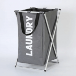 Laundry Hamper Metal X Frame Laundry Basket For Clothes Storage Multicolor