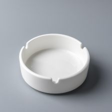 1 Set Ceramic White Ashtray Nordic Minimalist Style Household Ash Bowl for Home Office Decor