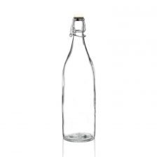 Glass Transparent Water Bottle - 1 Ltr - Pack Of 1 Piece.