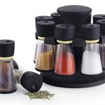 National 8 in 1 Spice Rack Plastic Spice Rack Spice Storage Container revolving Rack Container revolving Rack Spice Set (Plastic)-120ml