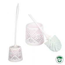 Premium Round Toilet Brush with Stand for Toilet Cleaning Multicolor