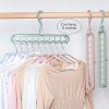 Magic Hanger Storage Rack Adjustable Anti-Slip Hanger Hooks Closet Tie Scarf Organize Holder