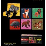 Zzoy Set of 6 different Pictures 54 Piece Round Jigsaw Puzzle for Kids Multicolor