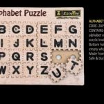 Wooden English Alphabets and Educational Board for Kids, A to Z English Alphabets Puzzle with Knob, Educational Learning Wooden Puzzle Board for Kids