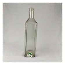 1000ML Multipurpose Empty Glass Refillable and Transparent Square Bottle for Home, Travel, Beauty, Makeup, Essential Oils, Bath Salts etc.