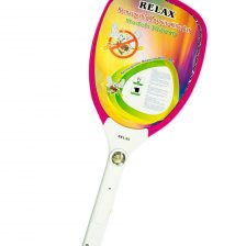 Relax Brand Wide Range Rechargeable Mosquito Killer Bat Racket (Multicolour)
