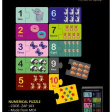 Numerical and Animal, Birds, Transports, Fruits , All items printed with image ,first Jigsaw Puzzle for Kids Multicolor