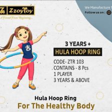 Hula Hoop-Hoopa Hula Exercise Ring for Fitness and Playing for Kids (Multi Color)