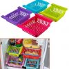 National 4 Pcs Expandable Adjustable Fridge Storage Basket Under Shelf Fridge Organiser Rack Space Saver Refrigerator Sliding Drawers - Unbreakable, Random Colours (Multicolor)