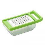 Kitchen Cheese Garlic Ginger National Grater with Detachable Unbreakable Clear Storage Container Multicolor