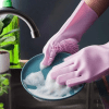 Magic Silicone Plain Dishwashing Gloves