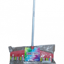 Floor Squeegee Wiper with Long Handle & Foam Blade for Glass Tiles, Bathroom, Kitchen & Concrete Floor Cleaning Multicolor