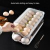 Egg Holder Large Capacity Transparent Egg Storage Box Container for Fridge