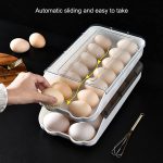 Egg Holder Large Capacity Transparent Egg Storage Box Container for Fridge