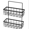 Cabinet 2 Step Metal Hanger Kitchen Storage Organizer Holder Basket Soap Sponges Holder