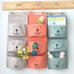 3 Layer Wall Hanging Storage Bag Organizer Toys Container Room Decor Pocket Pouch Multi-Function Tools Storage Bags
