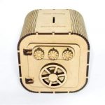 Zzoy Wooden Coin Money Piggy Bank Coin Box Birthday Gifts for Kids, Boys, Girls & Adult