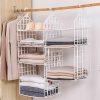 3 Layer Folding Clothes Storage Rack Organizer