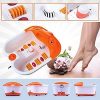 Foot Bath Massager With Infrared Foot Spa Massager With Roller Foot callus remover machine