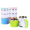 Stainless Steel 3 Layer Lunch Box with Multi Layer Insulation and Persistent Heat Prevention System 1230ml