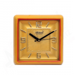 Simple Design Square Shape Plastic Wall Hanging Clock Multicolor