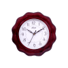 Simple Design Round Shape Plastic Wall Hanging Clock Multicolor