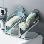 Creative transparent leaf shaped soap Holder