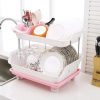 Multipurpose Draining Dish Rack Double Layer Dish Drainer Rack
