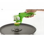 Egg Broker Handy Egg Cracker Opener Cutter with Separator Easy to Use Wash - Green