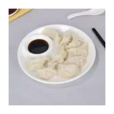 Momo Plate Momo Serving Plate Momo Serving High Grade Ceramic Plates with Bowl Inbuilt in Centre Momo Plate With Side Sauce Bowl 10 Inch