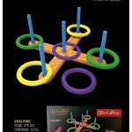 Mini Series Goal Ring Quoits Throw Game Kids Toy - Multi Color
