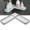 Powerful Self Adhesive Soap Holder for Bathroom Shower and Kitchen Wall Mounted Double Layers