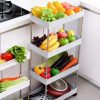 4 Layer Movable Storage Rack Space Saving Organizer with Wheel