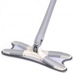 Microfiber Squeeze Mop for Floor Cleaning Hand-Free Wash Self Wringing Flat Mop