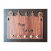 Yoga For Life Wooden Key Holder Pack of 5 Hooks