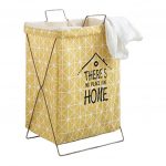 Laundry Basket Canvas For Clothes, toys storage basket Large capacity 65L Bracket foldable With double handle(Multicolor)