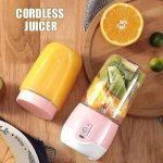 Electric Juice Cup Portable Mini Blender 4 Blades Moderate Juicer