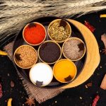 Round Plastic Masala Spice Box