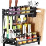 Multifunctional Stainless Steel Storage Spice Rack For Countertop and Cabinet