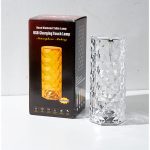 Rose Crystal USB Charging Touch Decorative Table Lamp