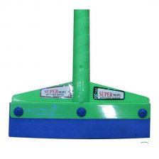 Floor Squeegee Wiper with Long Handle & Foam Blade for Glass Tiles, Bathroom, Kitchen & Concrete Floor Cleaning Multicolor