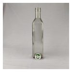 500ML Multipurpose Empty Glass Refillable and Transparent Square Bottle for Home, Travel, Beauty, Makeup, Essential Oils, Bath Salts etc.